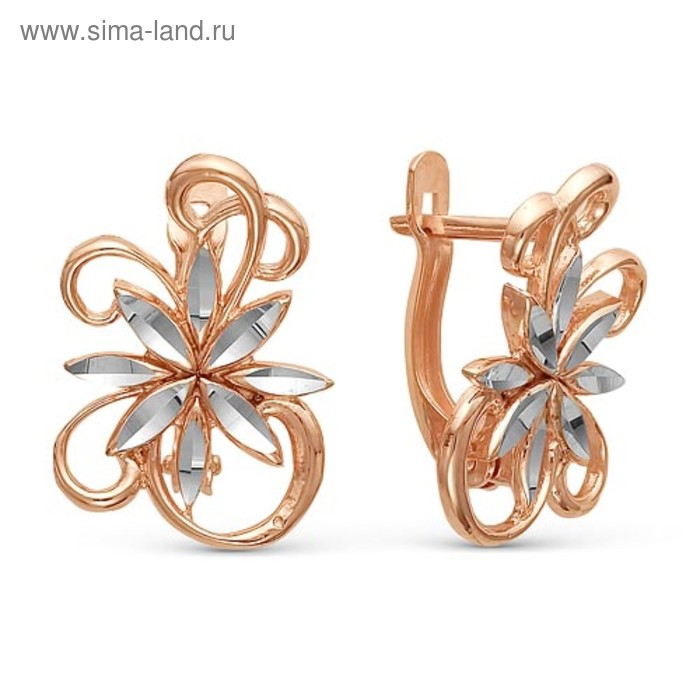 Серьги «Дыхание ветра», позолота Серьги «Дыхание ветра», позолота