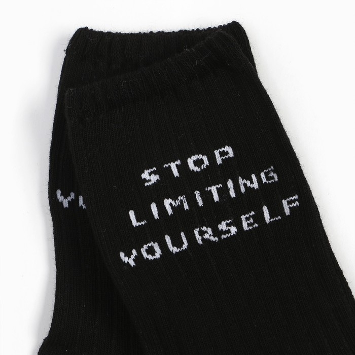 Носки женские MINAKU "Stop" цвет черный, р-р 36-37 (23 см)