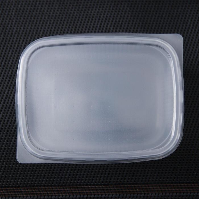 Набор пластиковых одноразовых контейнеров с крышкой, 250 мл, 10,8&times;8,2 см, 5 шт, прозрачный