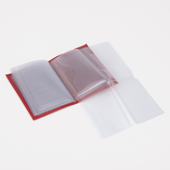 Обложка для автодокументов, цвет алый Обложка для автодокументов, цвет алый