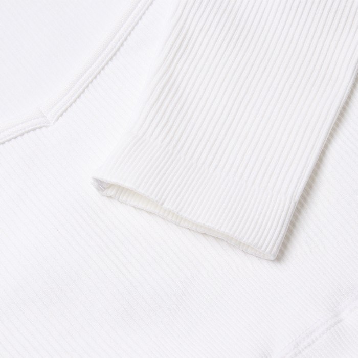 Топ с длинным рукавом MINAKU: SPORTLY; цвет белый р-р M