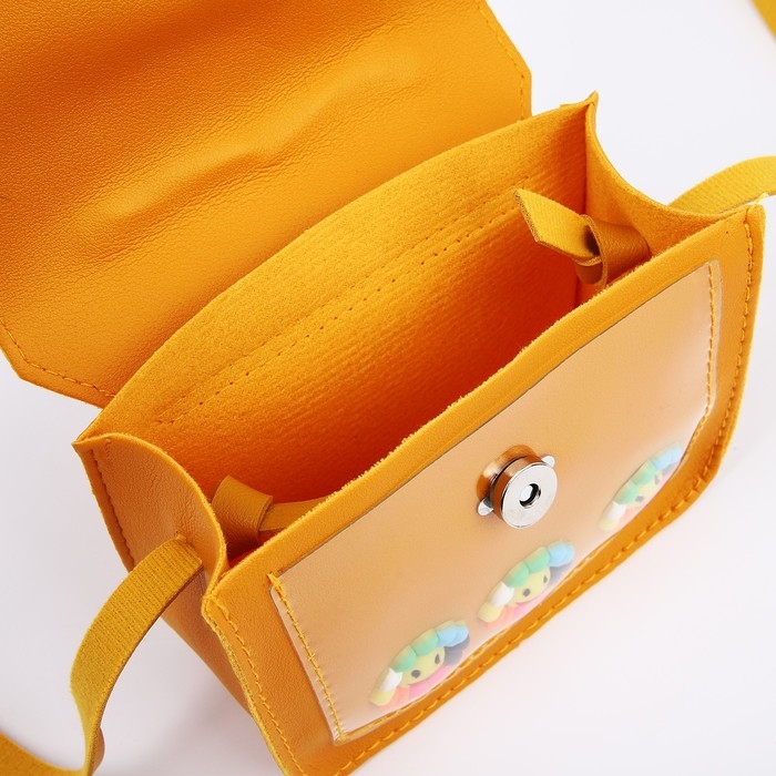 Сумка детская для девочки на магните, цвет жёлтый Сумка детская для девочки на магните, цвет жёлтый