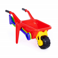 Песочный набор: тачка «Садовод», лопата большая, грабли большие, цвета МИКС Песочный набор: тачка «Садовод», лопата большая, грабли большие, цвета МИКС