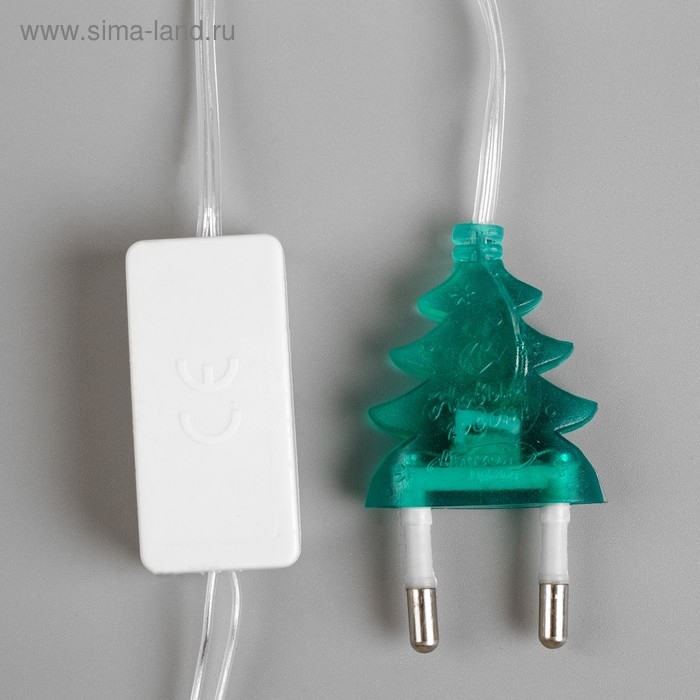 Гирлянда &laquo;Нить&raquo; 1.2 м, IP20, прозрачная нить, 12 LED, свечение мульти, фиксинг, 220 В