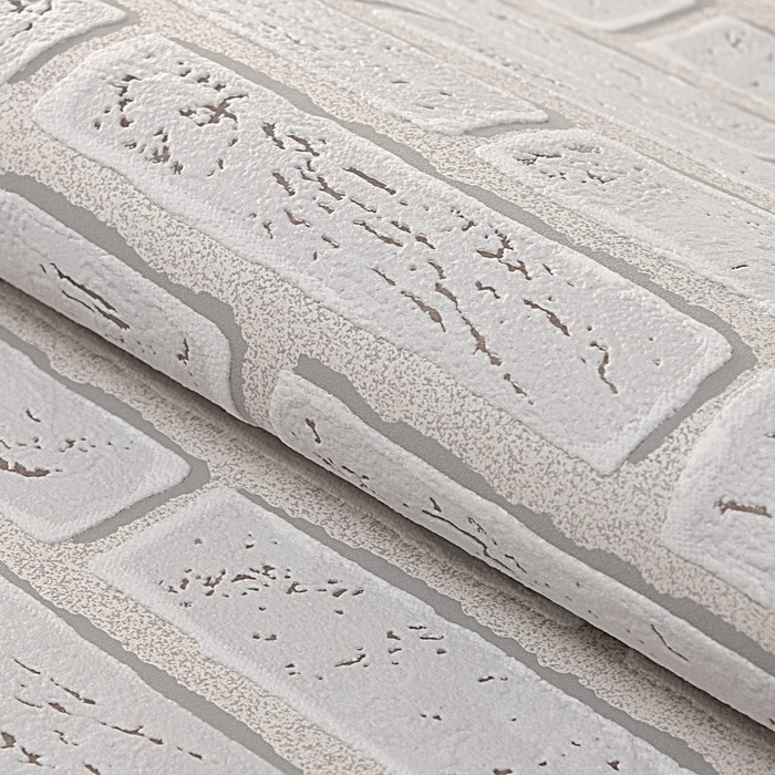 Обои виниловые на флизелиновой основе Обои виниловые на флизелиновой основе "Гомельобои" Гермес 21, светло-серый, 1,06х10,05м