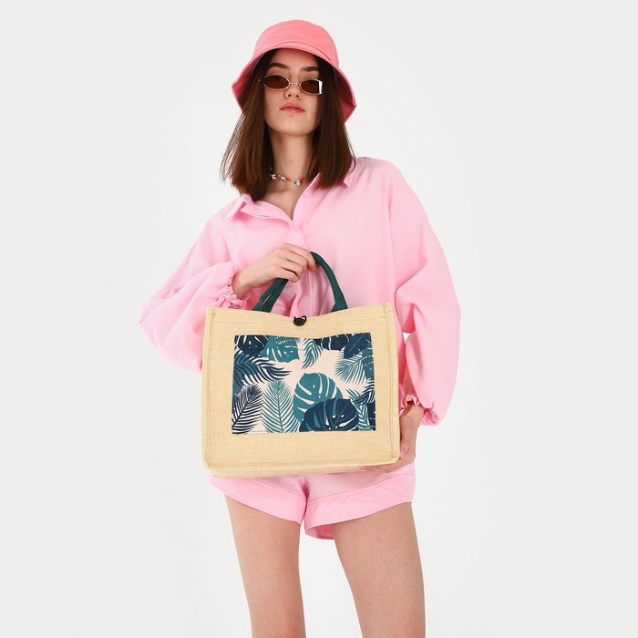 Сумка женская пляжная &laquo;Тропики&raquo;, 35х30х14 см