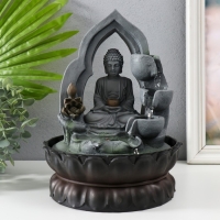 Фонтан настольный от сети, подсветка "Будда в лотосной арке" 27х20х20 см Фонтан настольный от сети, подсветка "Будда в лотосной арке" 27х20х20 см