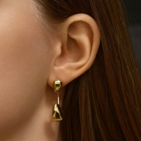 Серьги металл "Стиль" неоны мини, цвет золото Серьги металл "Стиль" неоны мини, цвет золото