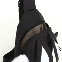 Сумка детская для девочки на молнии &laquo;Выбражулька&raquo;, цвет чёрный