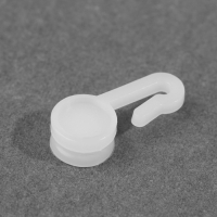 Крючок для штор, 27 &times; 12 мм, 120 шт, цвет белый