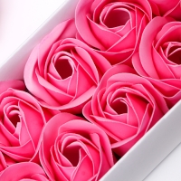 Мыльные розочки, розовые, набор 10 шт.