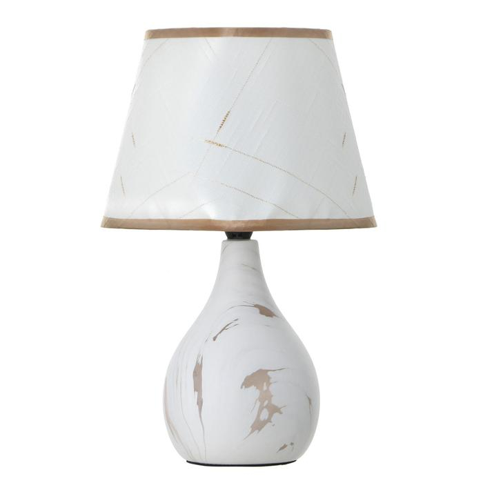 Лампа настольная 16614/1WT E27 40Вт белый 22,5х22,5х35,5 см RISALUX