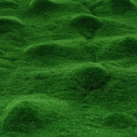 Мох искусственный, декоративный, полотно 1 &times; 1 м, рельефный, редкие бугры, зелёный, Greengo