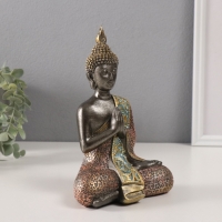 Сувенир полистоун "Будда - Мудра Намаскара" серый 9,5х13,5х19,5 см Сувенир полистоун "Будда - Мудра Намаскара" серый 9,5х13,5х19,5 см