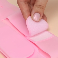 Маска для коррекции овала лица, на липучке, 60,5 &times; 10 см, в коробке, цвет розовый