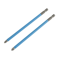 Биты ТУНДРА, намагниченные, сталь CrV, PH2 х 150 мм, 2 шт. Биты ТУНДРА, намагниченные, сталь CrV, PH2 х 150 мм, 2 шт.