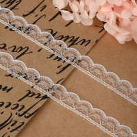 Кружево капроновое, 13 мм &times; 10 &plusmn; 1 м, цвет белый