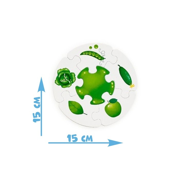 Пазлы-лото &laquo;Изучаем цвета&raquo;, двухсторонние, 5 пазлов, 30  деталей