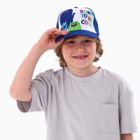 Кепка детская для мальчика Born to be cool, цвет синий, р-р 52-54, 5-7 лет Кепка детская для мальчика Born to be cool, цвет синий, р-р 52-54, 5-7 лет