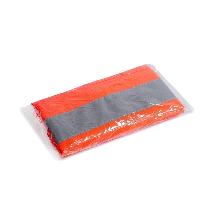 Жилет сигнальный, светоотражающий, оранжевый, 3 класс, размер 66&times;56 см, 60г/м2