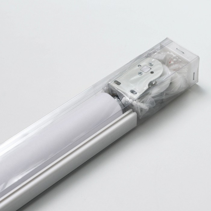 Штора рулонная &laquo;Механика&raquo;, 60&times;180 см (с учётом креплений 3,5 см), цвет белый