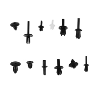 Клипсы и пистоны крепежные, 12 видов, набор 350 шт Клипсы и пистоны крепежные, 12 видов, набор 350 шт