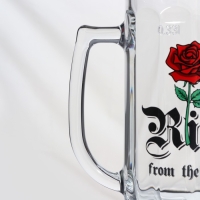 Кружка стеклянная для пива &laquo;Гамбург. Райз фром ашес&raquo;, 330 мл, рисунок МИКС