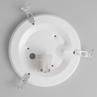 Светильник "Мяч" моллир., 1х60Вт Е27, хром, d=25 см,  h=4,5 см