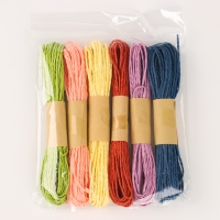 Рафия &laquo;Долина&raquo;, длина 1шт. &mdash; 10 м., набор 6 шт., цвет МИКС