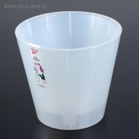 Кашпо для цветов &laquo;Фиджи&raquo;, 5 л, d=23 см, прозрачное