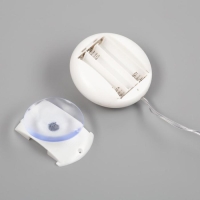 Светодиодная фигура на присоске &laquo;Снеговик&raquo; 19 &times; 22 см, пластик, батарейки АААх3 (не в комплекте), свечение тёплое белое