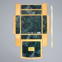 Коробка подарочная новогодняя складная «Счастья в новом году», 20 х 18 х 5 см, Новый год Коробка подарочная новогодняя складная «Счастья в новом году», 20 х 18 х 5 см, Новый год