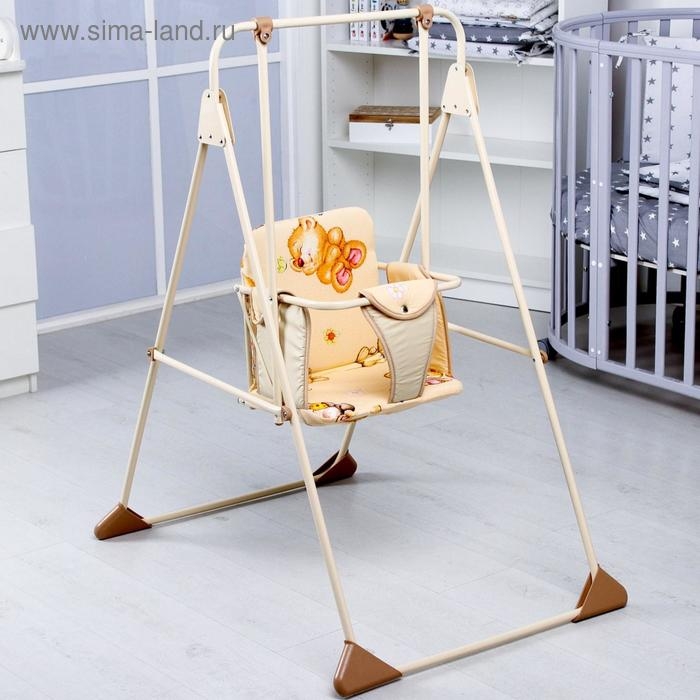 Качели детские напольные «Ветерок», бежевые рисунок МИКС Качели детские напольные «Ветерок», бежевые рисунок МИКС