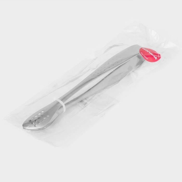 Щипцы кухонные Доляна &laquo;Браль&raquo;, 20,6&times;12,5&times;2,2 см, нержавеющая сталь, цвет серебристый