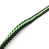 Поводок амортизирующий, 120-160 х 1 см, чёрно-зелёный