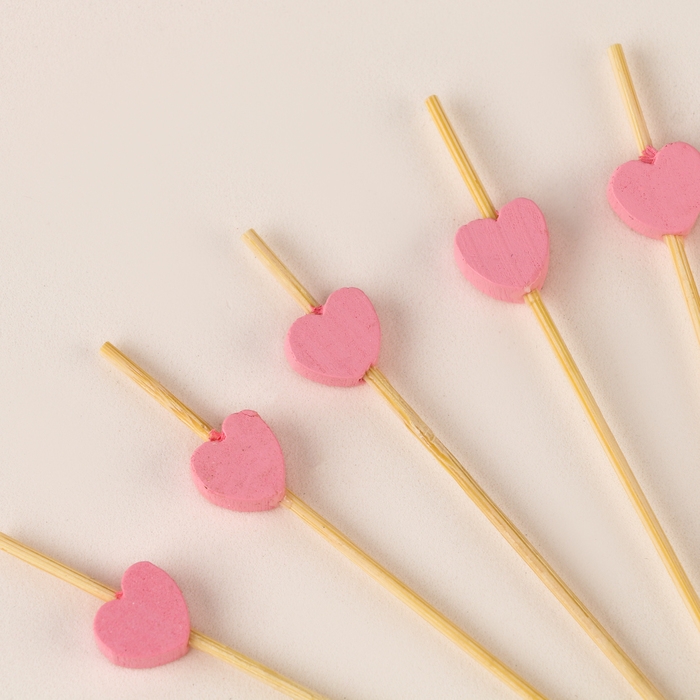 Шпажки &laquo;Сердечки&raquo;, набор 24 шт.
