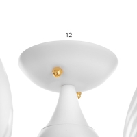 Люстра "Патриция" 5х40Вт Е27 Белый, золото 56х56х35см Люстра "Патриция" 5х40Вт Е27 Белый, золото 56х56х35см