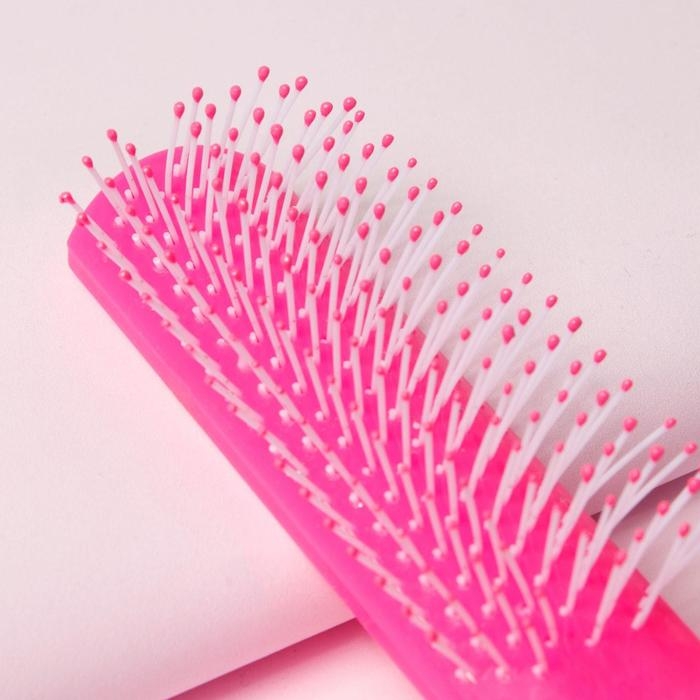 Расчёска массажная, 3 &times; 21 см, цвет МИКС