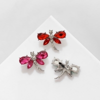 Брошь &laquo;Стрекоза&raquo; сверкающая, цвет МИКС (неделимая фасовка 12 шт., цена за шт.)