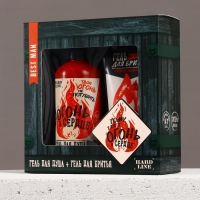 Подарочный набор косметики &laquo;Тому, у кого огонь в сердце&raquo;, гель для душа 300 мл и гель для бритья 110 мл, HARD LINE