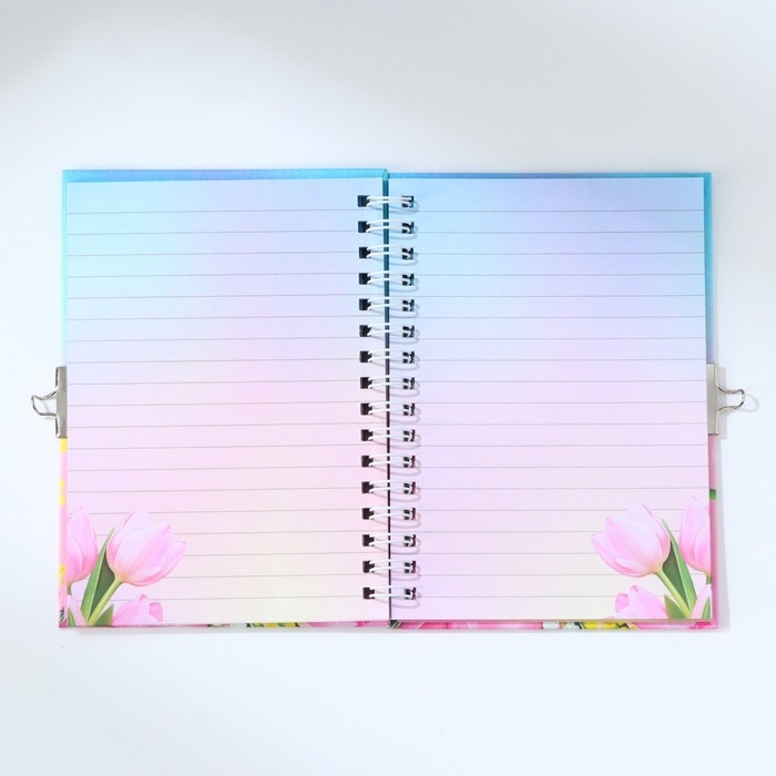 Блокнот на замочке А6, 50 л &laquo;С 8 МАРТА&raquo;