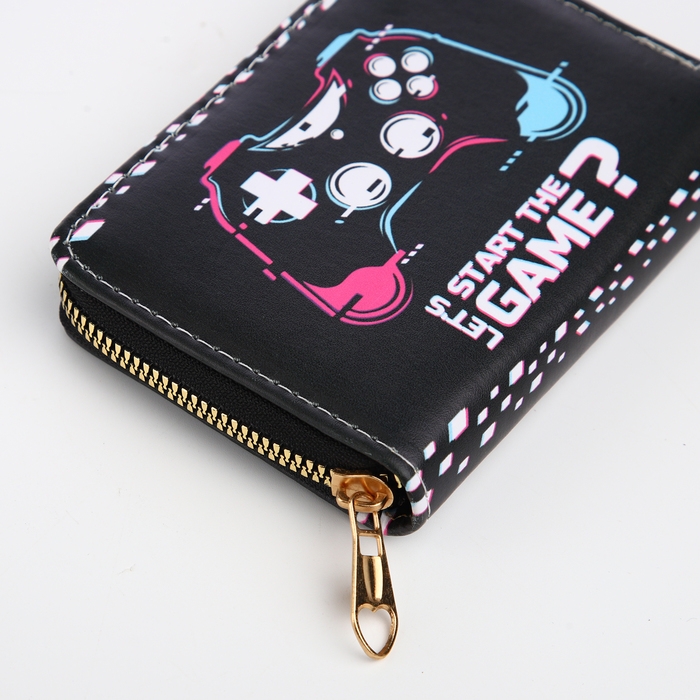 Кошелёк детский на молнии «Выбражулька», цвет чёрный Кошелёк детский на молнии «Выбражулька», цвет чёрный