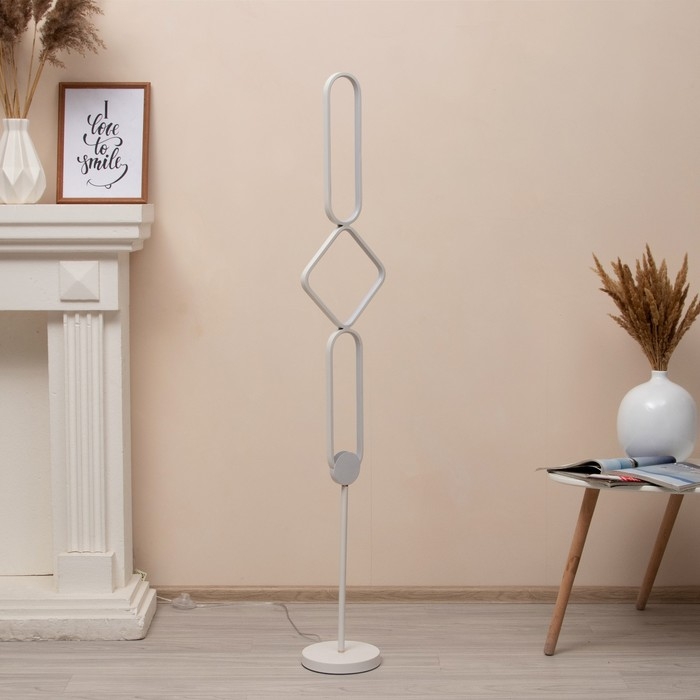 Торшер "Геометрия" LED 32Вт 6000К белый 24х24х140см