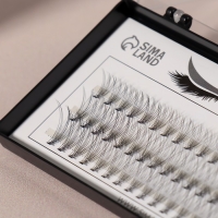 Набор накладных ресниц &laquo;Классика&raquo;, пучки, 10, 12, 14 мм, толщина 0,07 мм, изгиб C, 10 D