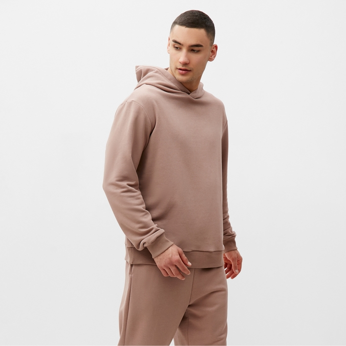 Толстовка мужская MINAKU: Casual Collection цвет темно-бежевый, р-р 52 Толстовка мужская MINAKU: Casual Collection цвет темно-бежевый, р-р 52