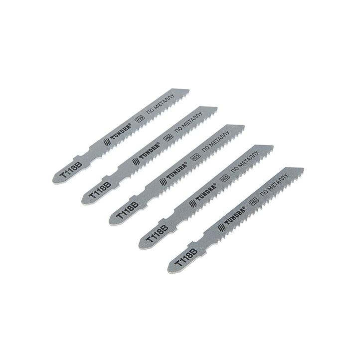 Пилки для лобзика ТУНДРА, HSS, по металлу, 5 шт. 50/75 х 2 мм, T118B Пилки для лобзика ТУНДРА, HSS, по металлу, 5 шт. 50/75 х 2 мм, T118B