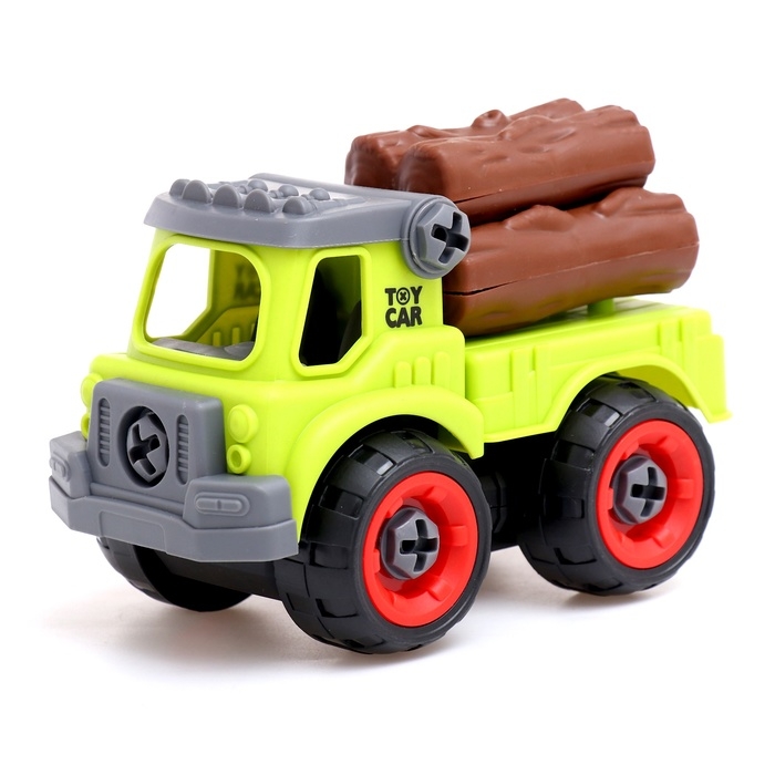 Конструктор винтовой &laquo;Фермерский транспорт&raquo;, набор 2 штуки, с отвёрткой, 55 деталей