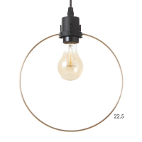 Светильник ЭкономСвет "Фиори" 3x40Вт E27 черный-золото 42х42х78 см.