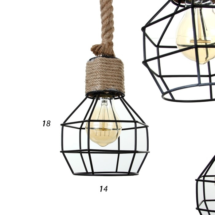 Светильник BayerLux 2605/3 E27 40Вт черный 30x30x19-119 см