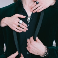 Кулон унисекс &laquo;Череп&raquo; половина, цвет чернёное серебро, 60 см